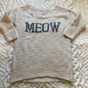 Aéropostale “Meow” sweater